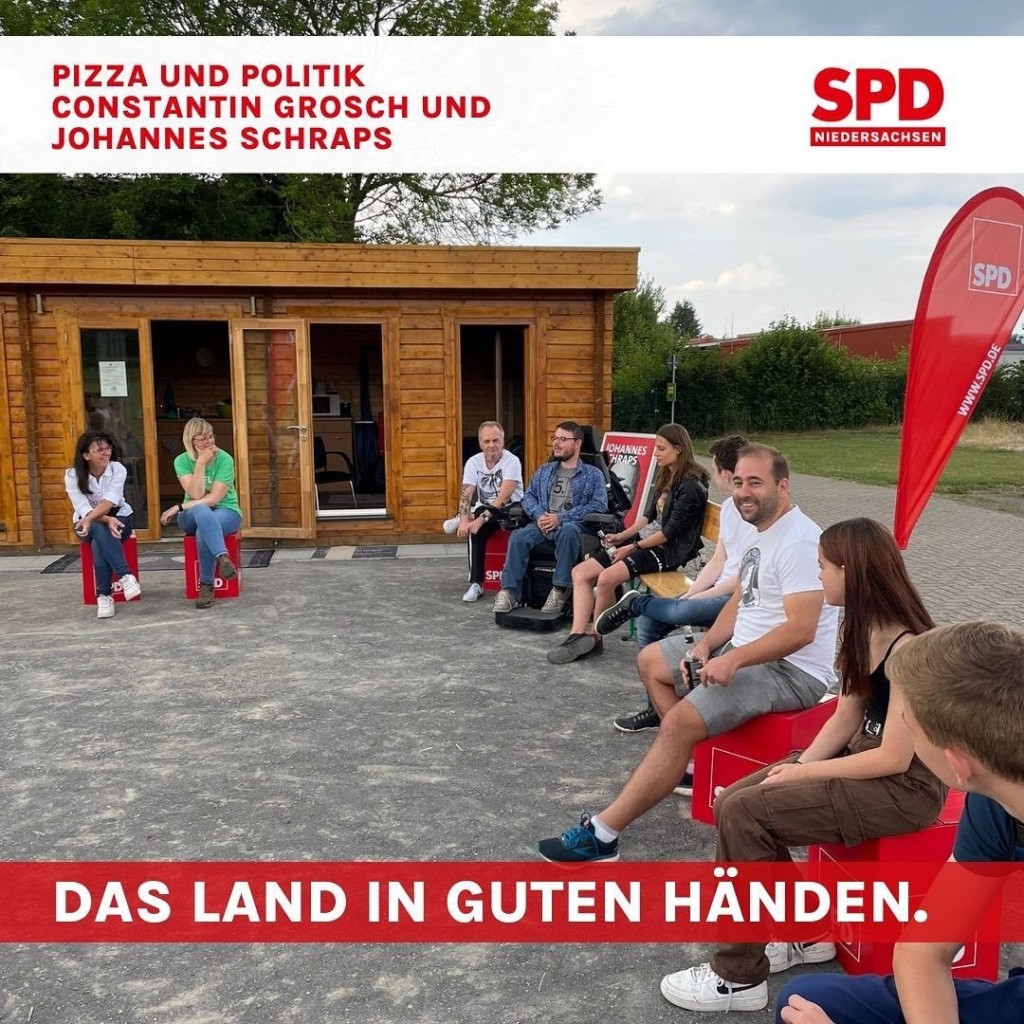 Pizza und Politik mit Johannes Schraps und Constantin Grosch